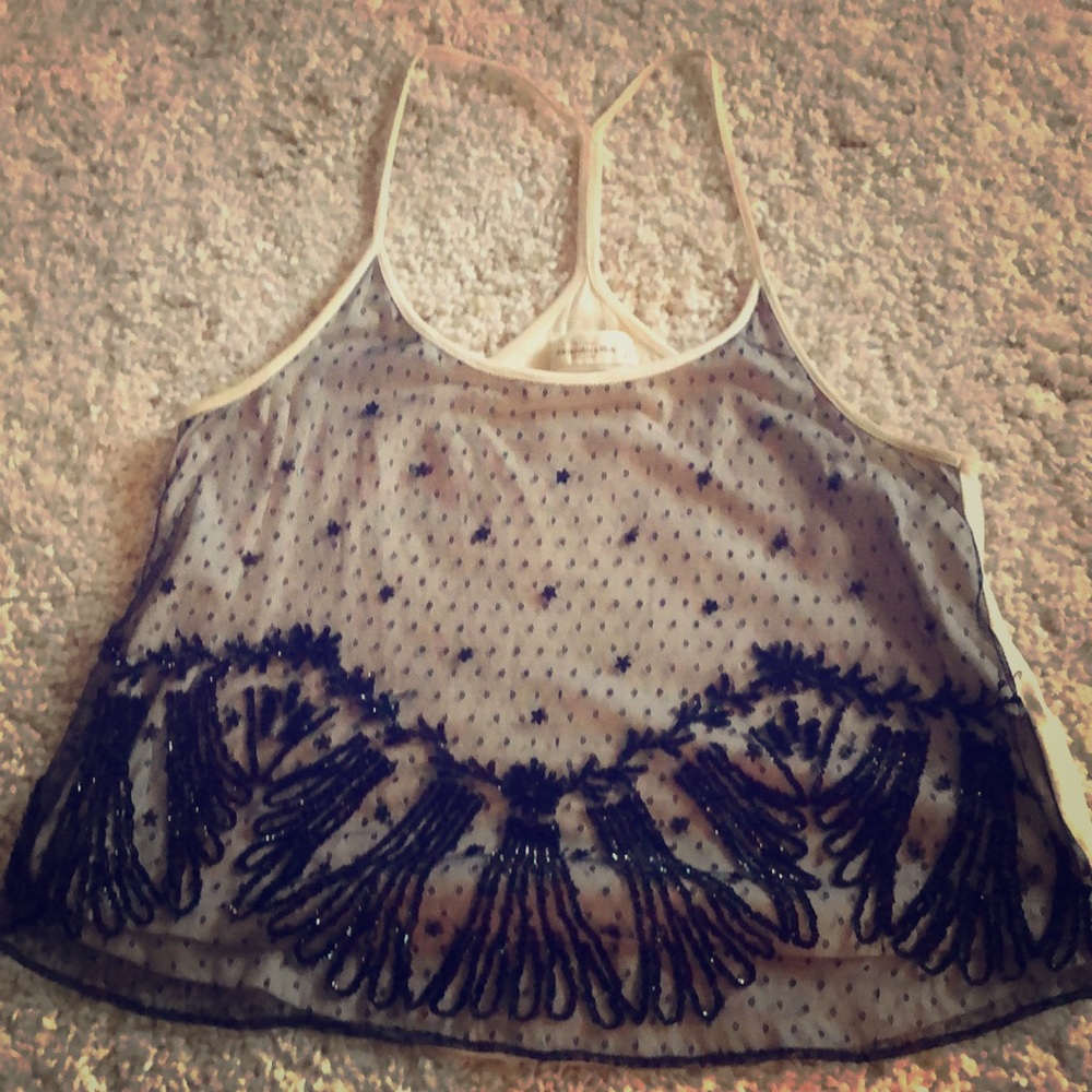 Abercrombie & Fitch beaded tank